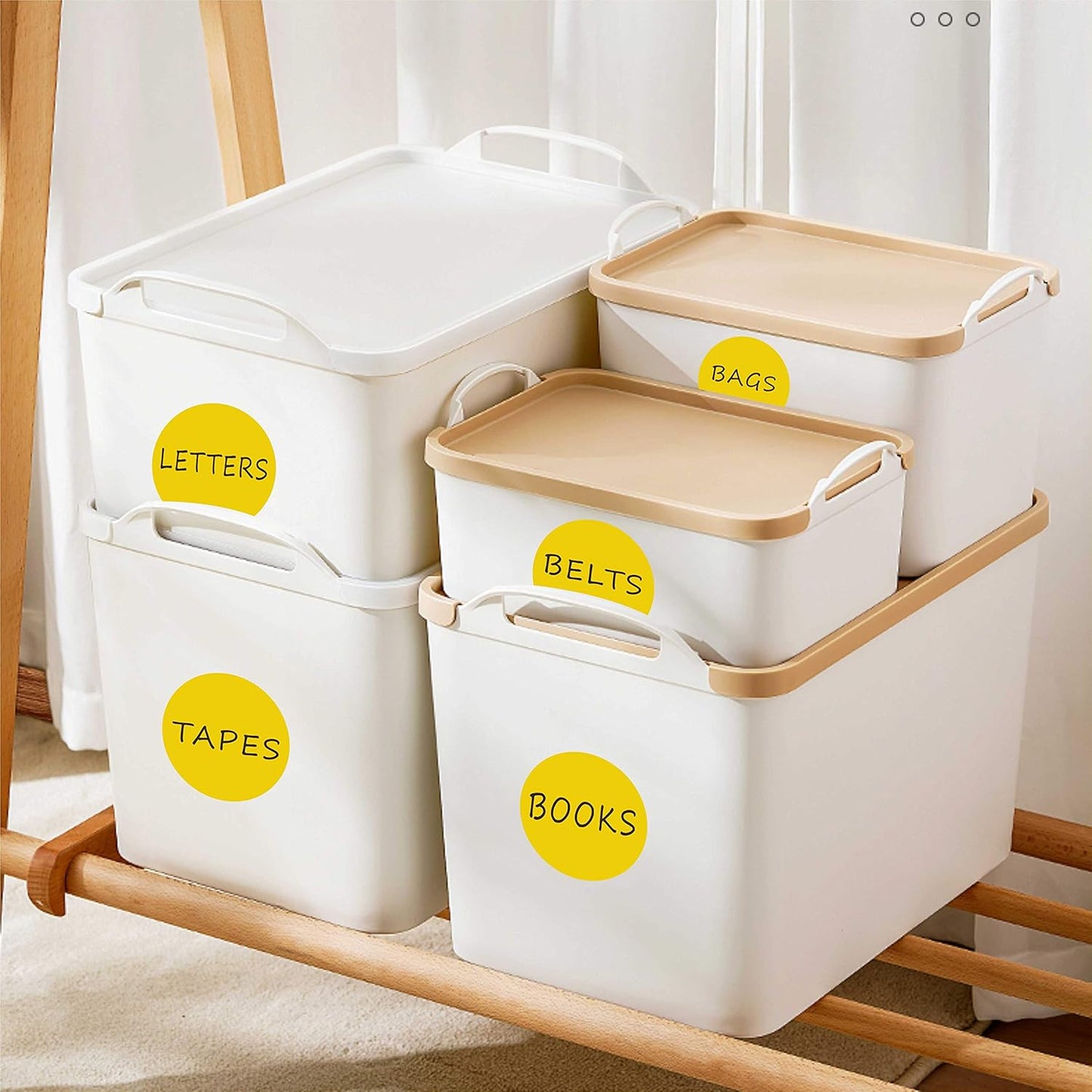 PARLAIM 3 Inch 4 Rolls 2000 PCS Round Color Code Dot Stickers,4 Color(Red/Yellow/Blue/Green) Dispenser Box Roll dots Label Inventory Circle Stickers