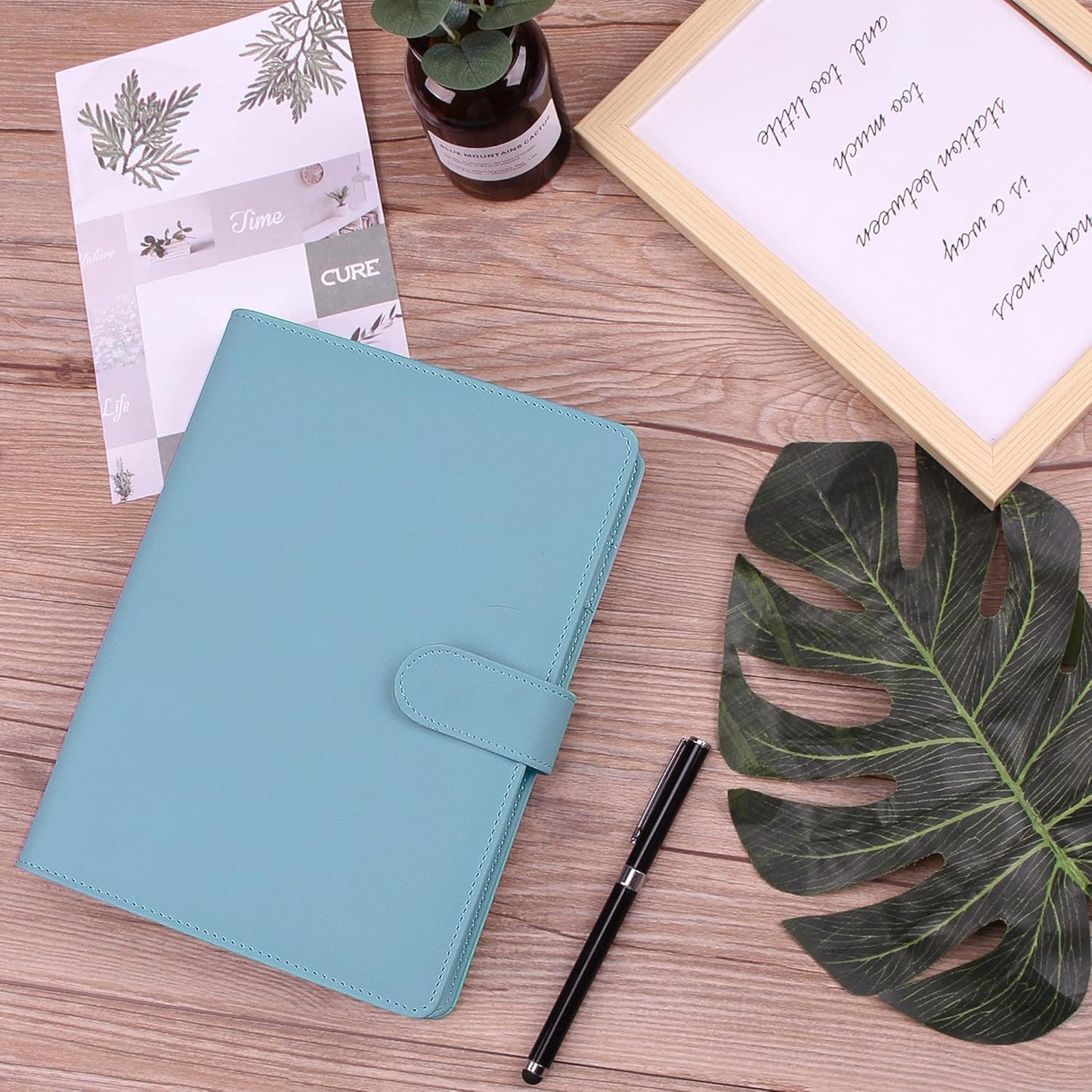 Money Saving Binder, Savings Challenges Book with for Cash Envelopes, 12pcs Zipper Envelopes A5 Budget Binder, Budget Planner for Managing Budgets and Saving Money -(Blue-9.2IN)