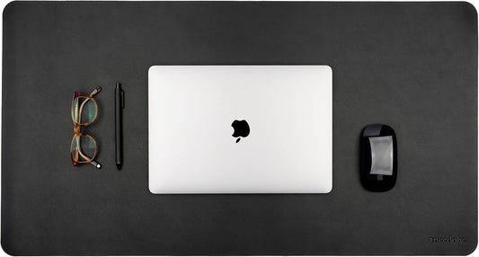 ANECDOTE Vegan Leather Desk Pad - 31.5"x17" Desk Mat for Your Office. This Quality Large Mouse Pad has Chic Elegance, Professional Look & Satisfying Touch - The Perfect Leather Mouse Pad for You!