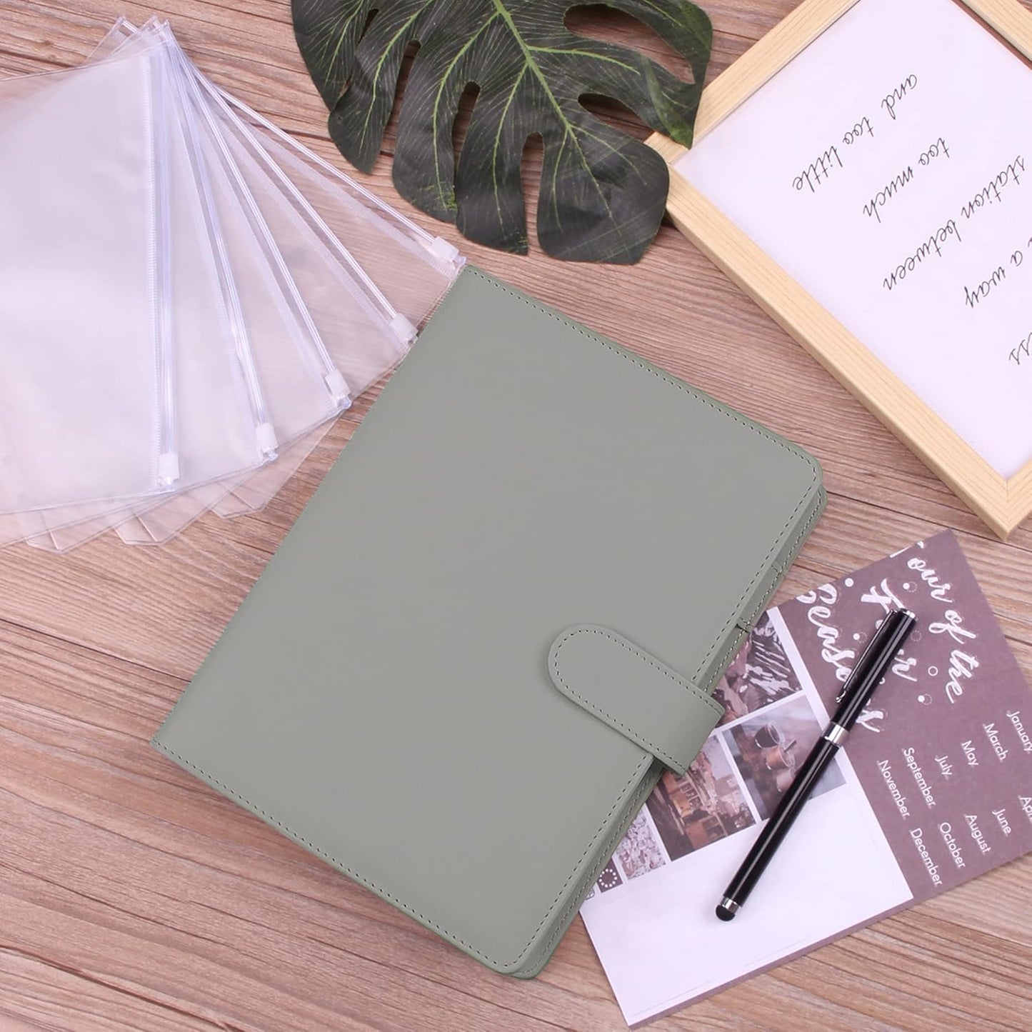 Money Saving Binder, Savings Challenges Book with for Cash Envelopes, 12pcs Zipper Envelopes A5 Budget Binder, Budget Planner for Managing Budgets and Saving Money -(Gray-9.2IN)