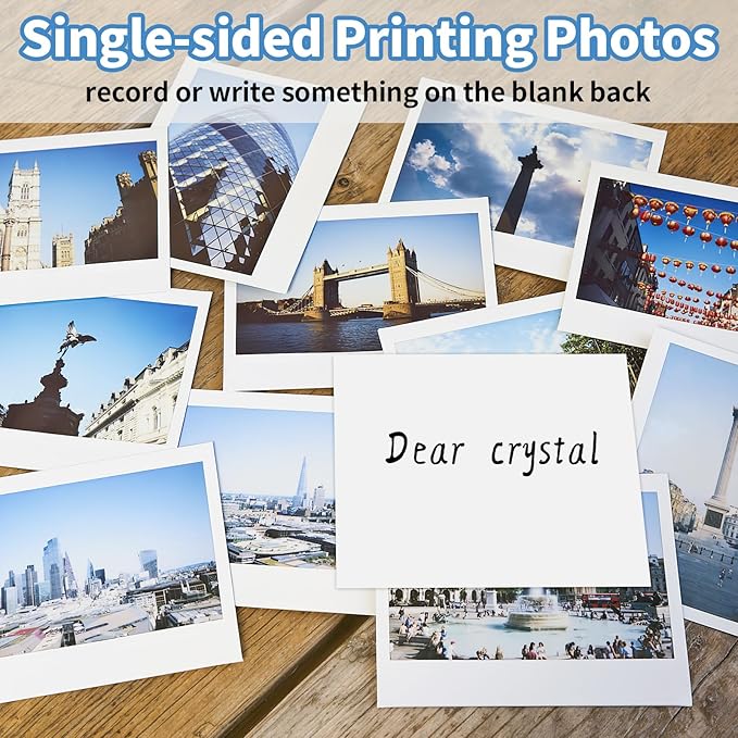 Glossy Photo Paper 8.5 x 11, 36 Sheets Inkjet Photo Printer Paper, Instant Dry Picture Paper for DIY Chip Bag, Flyers, Cards, Calendars and Brochures(180gsm/48lb)