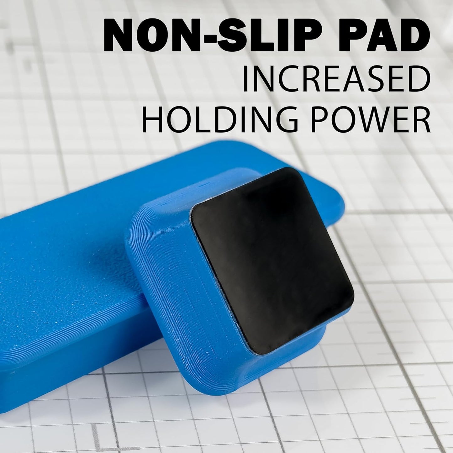 Glassboard Studio MiniBar Magnet - Strong Neodymium Rare Earth Magnets for Fridge, Whiteboard, Locker & Magnetic Glassboards - Ideal for Crafting & Office Use - Strong Fridge Magnets (Cobalt Blue, 2)