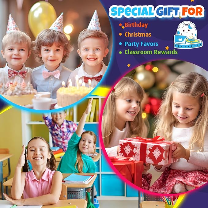 GIFTINBOX Invisible Ink Pen with UV Light for Kids, 12PCS Spy Pen Party Favors for Kids 8-12, Magic Marker for Secret Message, School Supplies Birthday Goody Bag Stuffers for Boys Girls