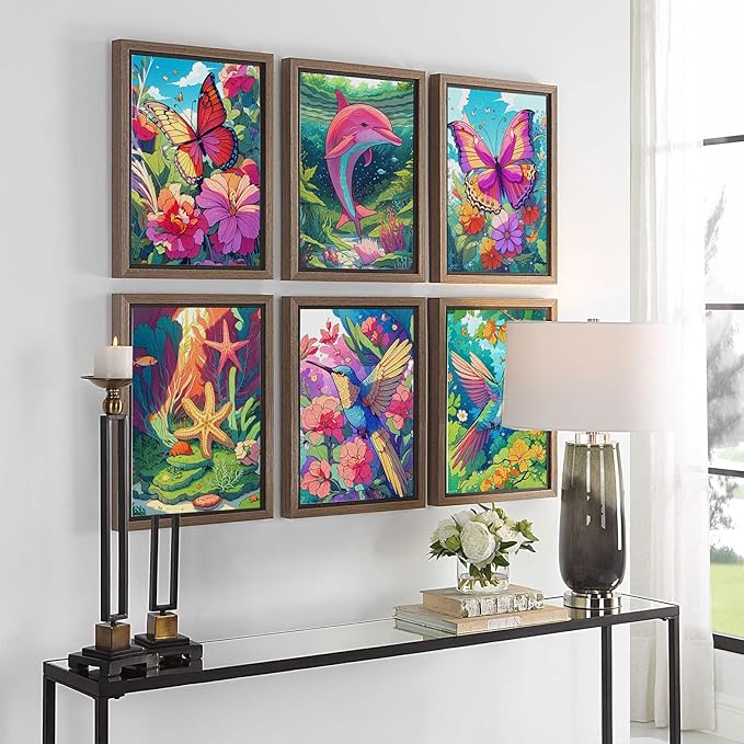 3Pcs Adult Coloring Book for Women Relaxation, 36 Colors Markers with Spiral Bound Adult Coloring Book for Women, 36 Dual Tip Colors Markers, Anxiety Relief Mindfulness Gifts(Ocean & Bird & Butterfly)