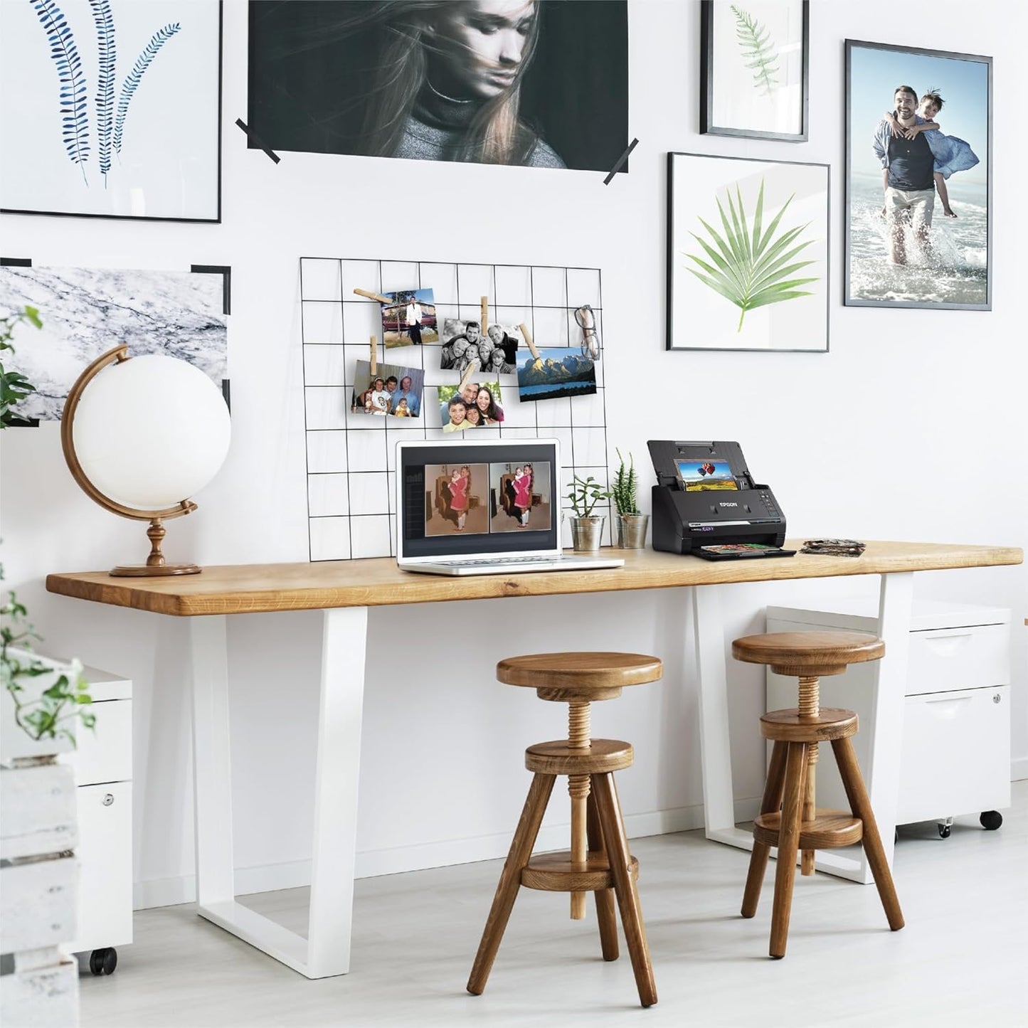 Epson FastFoto FF-680W Wireless High-Speed Photo and Document Scanning System, Black