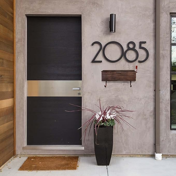 Oakland Living AZ620-COPPER Copper Patriotic Metal Outgoing Mail Flag and Newspaper Hangers Wall Mount Mailbox