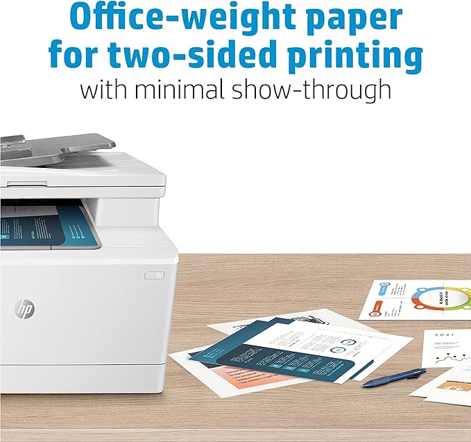 HP Everyday Business Paper, Glossy, 8.5x11 in, 32 lb, 150 sheets, works with laser printers (4WN08A)