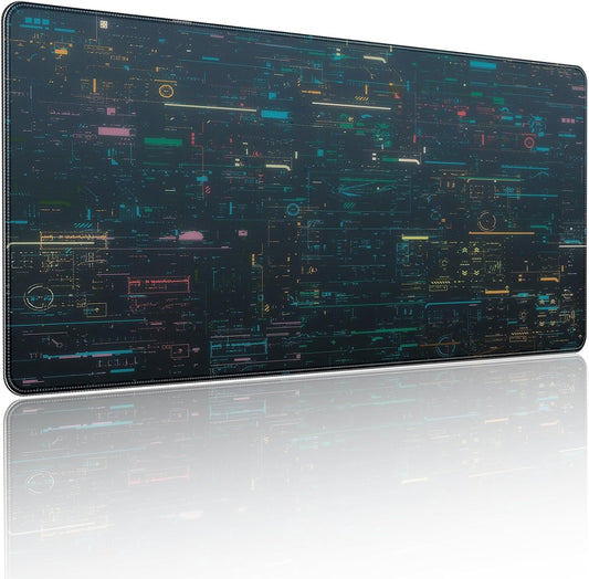 35.4 x 15.7 inches, Large Desktop Mouse pad, Keyboard and Mouse Pads for Work and Home Computers, and Large Laptop Mouse pad, Program Interface Style