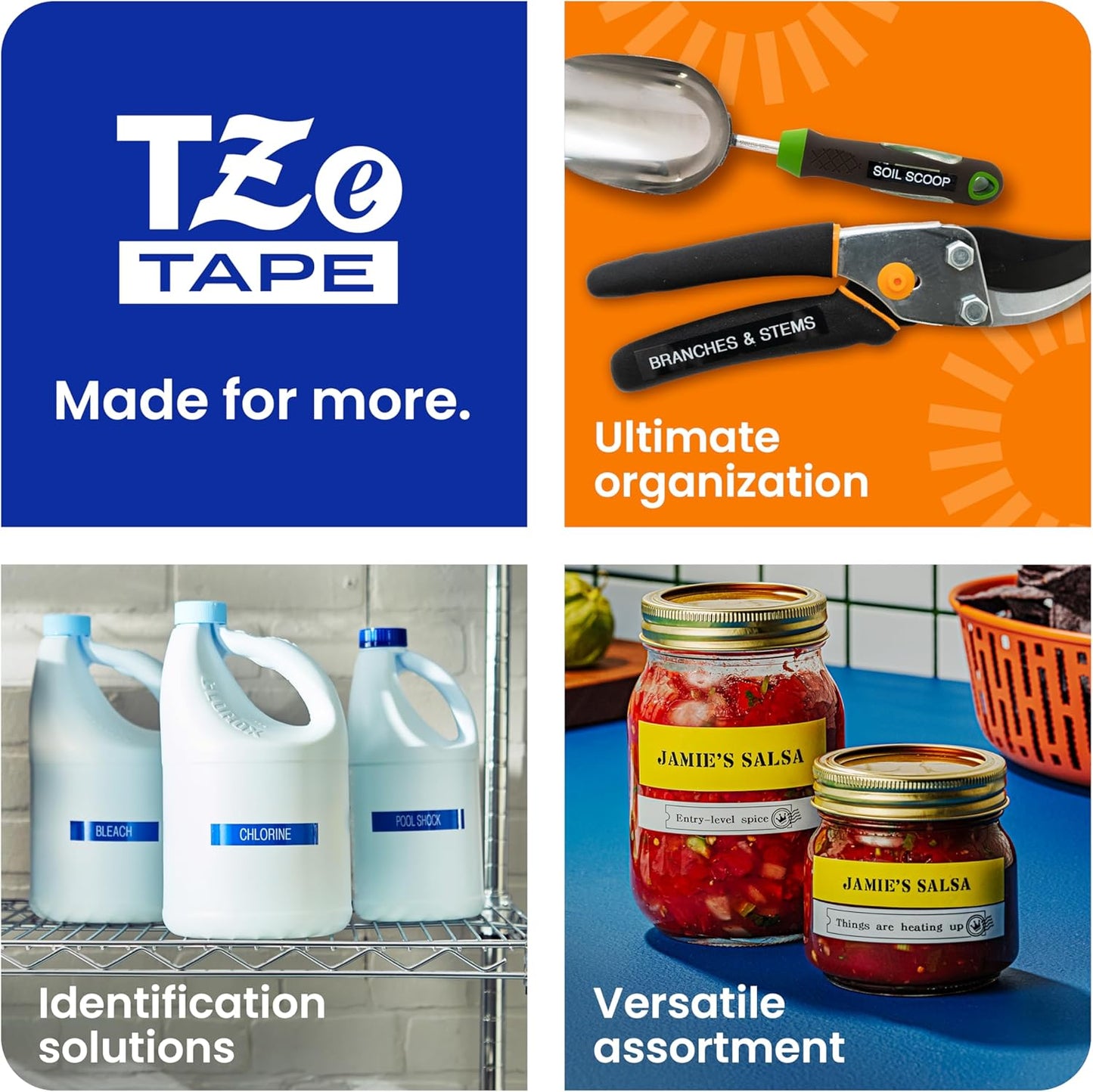 Brother Genuine P-Touch TZE-631 Tape, 1/2" (0.47") Standard Laminated P-Touch Tape, Black on Yellow, Laminated for Indoor or Outdoor Use, Water Resistant, 26.2 Feet (8M), Single-Pack