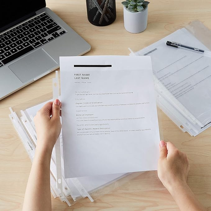 Amazon Basics Sheet Protector, 1200-Pack, Clear