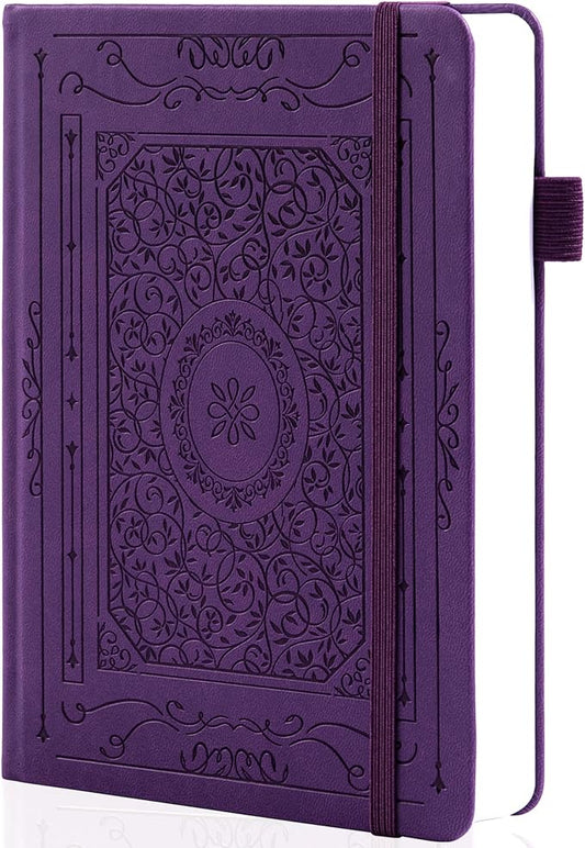 TIEFOSSI Bullet Dotted Journal Notebook, 160gsm 256 Numbered Thick Paper, A5 Hardcover Dotted Grid Diary for Women Men Work Writing, Bullet Dot Journaling, Drawing, 5.8 x 8.3 in