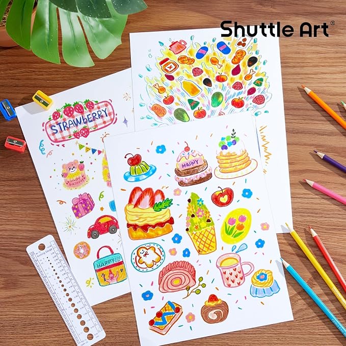 Shuttle Art 144 PCS Colored Pencils Bulk, 12 Assorted Colors, Pack of 12, Break-Resistant, Pre-sharpened Colored Pencils for Kids, Bulk Pack School Supplies for Teachers & Students