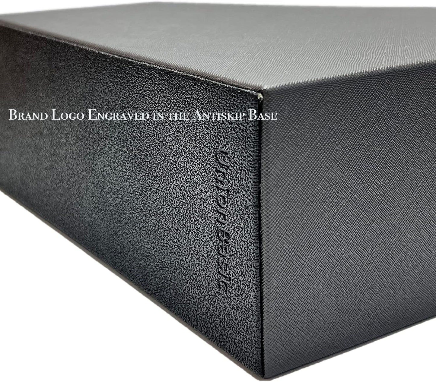 UnionBasic Magazine File Holder - Office Leatherette Desktop Document File Folder Journals Organizer Racks, Grey, Set of 4