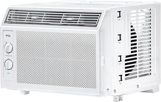 TCL H5W33M 5,000, 115V, AC for Small Rooms 5000 BTU Window Air Conditioner,150 Sq. Ft, Easy-to-Use, Reusable Filter, Compact Design, White
