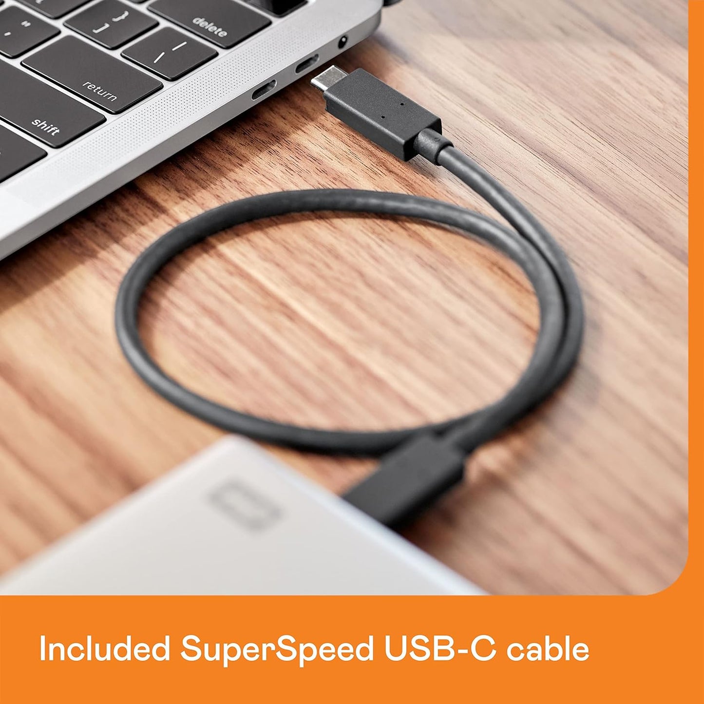 WD 6TB My Passport Ultra for Mac Silver, Portable External Hard Drive, Backup Software with Defense Against ransomware, and Password Protection, USB-C and USB 3.1 - WDBGKC0060BSL-WESN