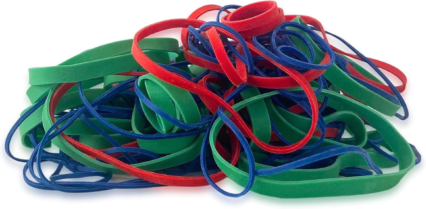 Upgrade Office Supply UPG23454CS Rubber Bands, Assorted Size and Color, 1 lb Bags, 20 Pack Case, USA