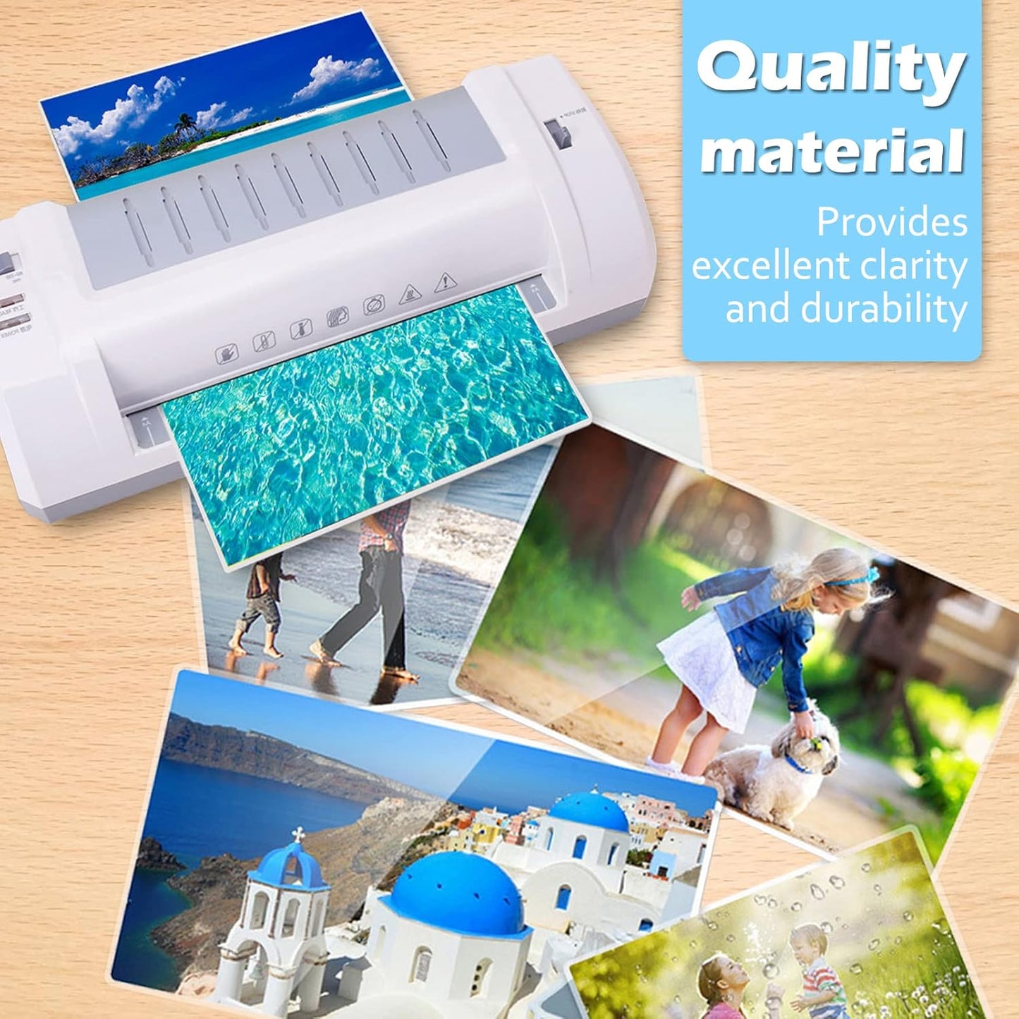 RBHK Thermal Laminating Pouches 8.9 x 11.4 inches, 5 mil Thick, 100-Pack, Clear Plastic Laminator Sheets