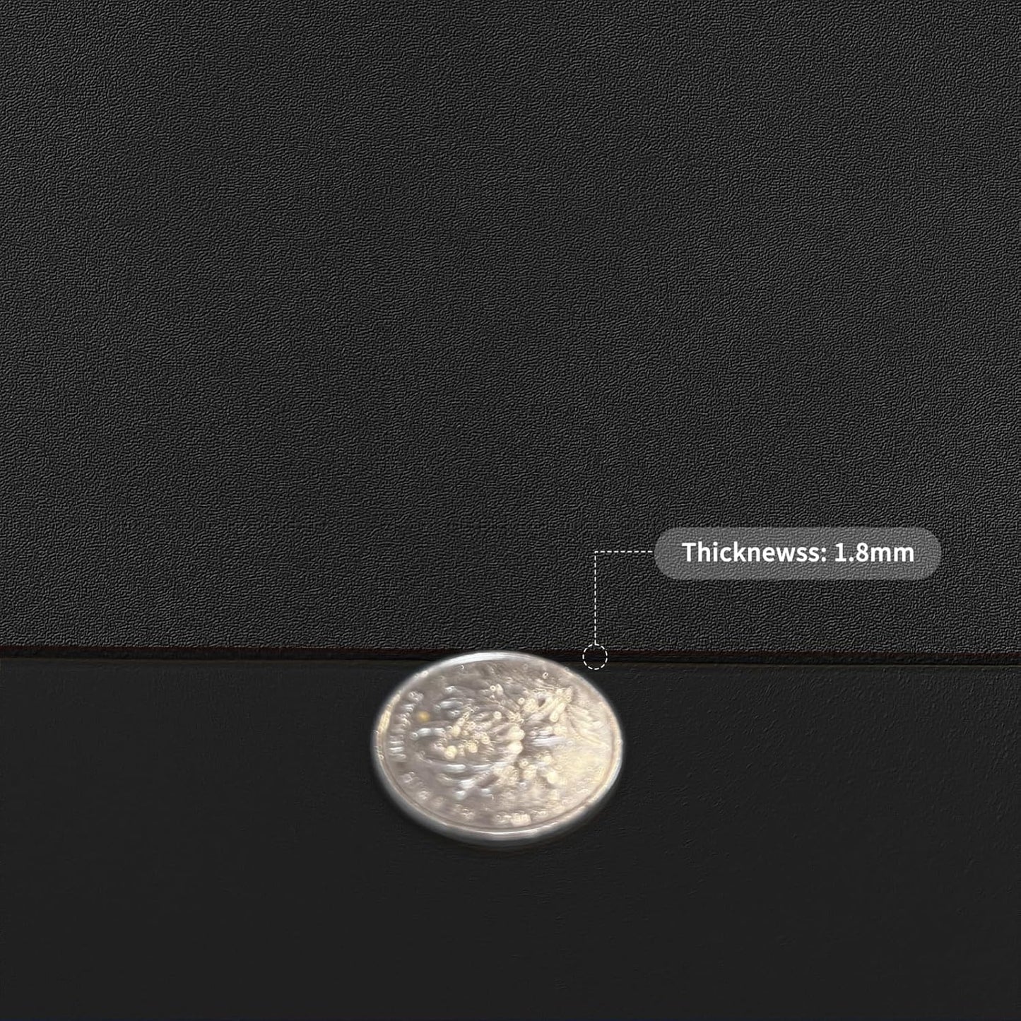 Table Protector for Dining Room Table,1.8mm Thick,36x60 Inch Table Protector,Dining Table Cover,Table Cover Protector,Dining Table Protector(Black+Black,36x60)