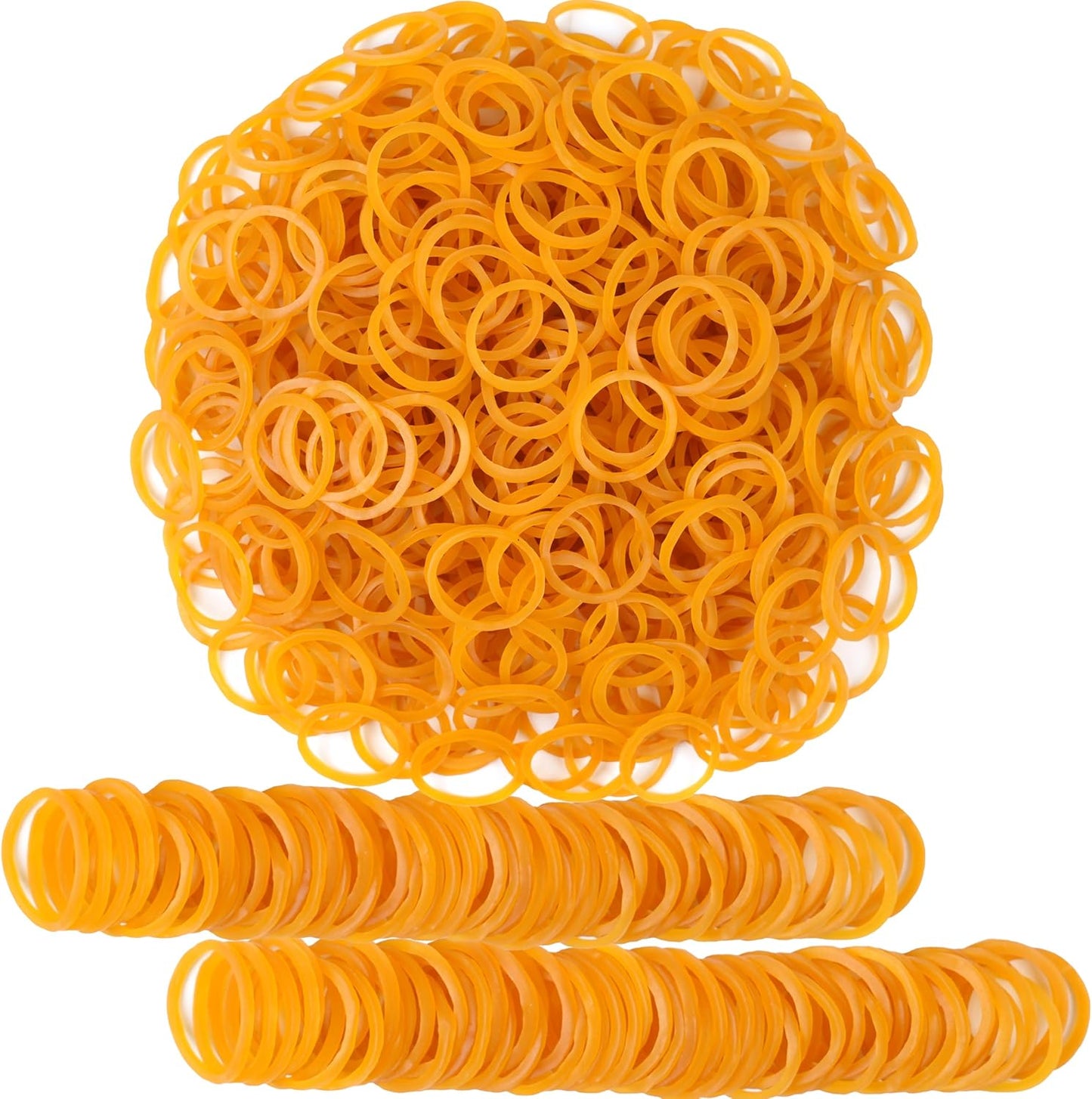 Rubber Bands Small Elastic Band Yellow 1300pcs Mini Rubber Band 1.2inch Inside Diameter 0.63in For Office Home Supplies