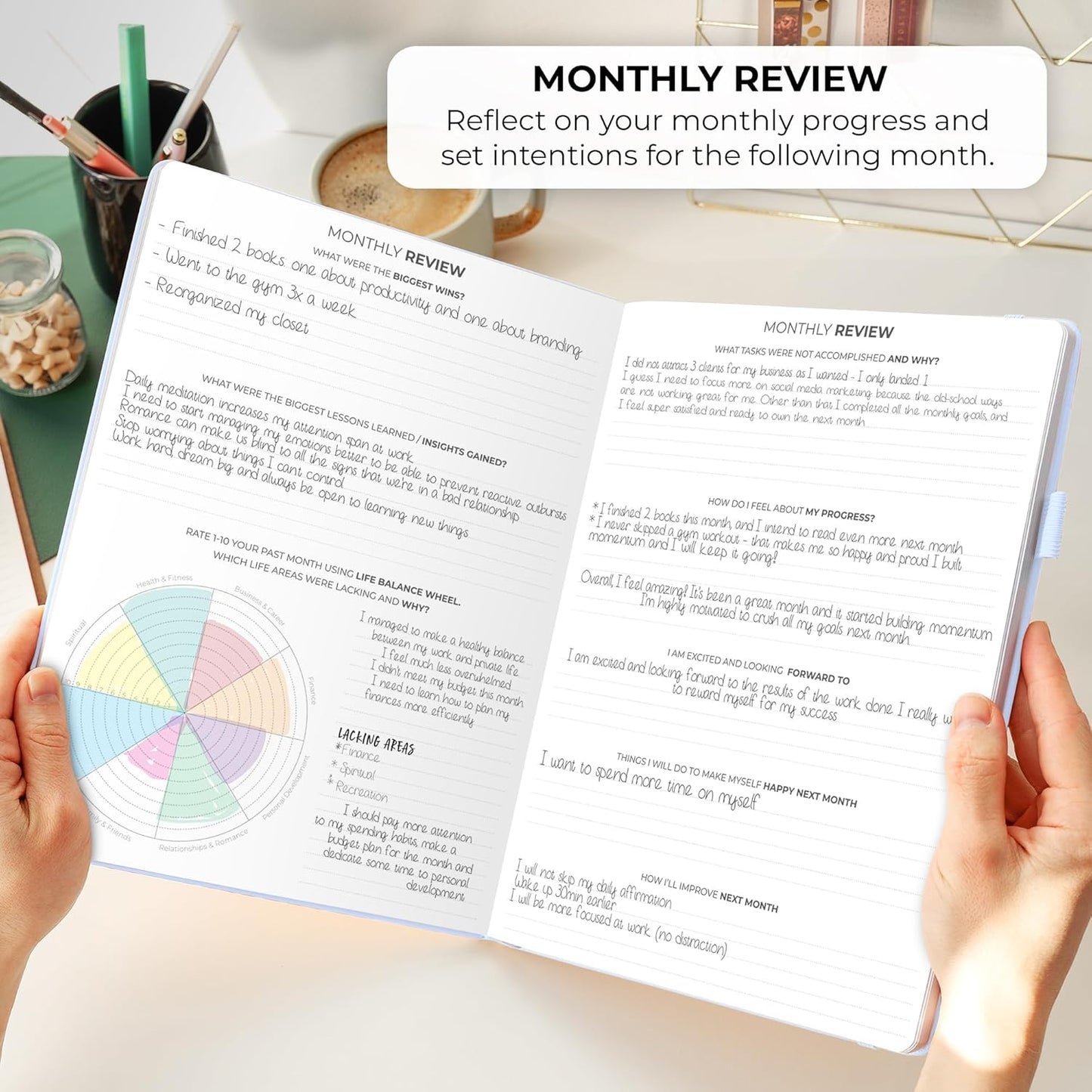 Clever Fox Planner PRO Schedule – Undated Weekly & Monthly Life Planner with Time Slots, Appointment Book & Daily Organizer, A4 (Periwinkle)