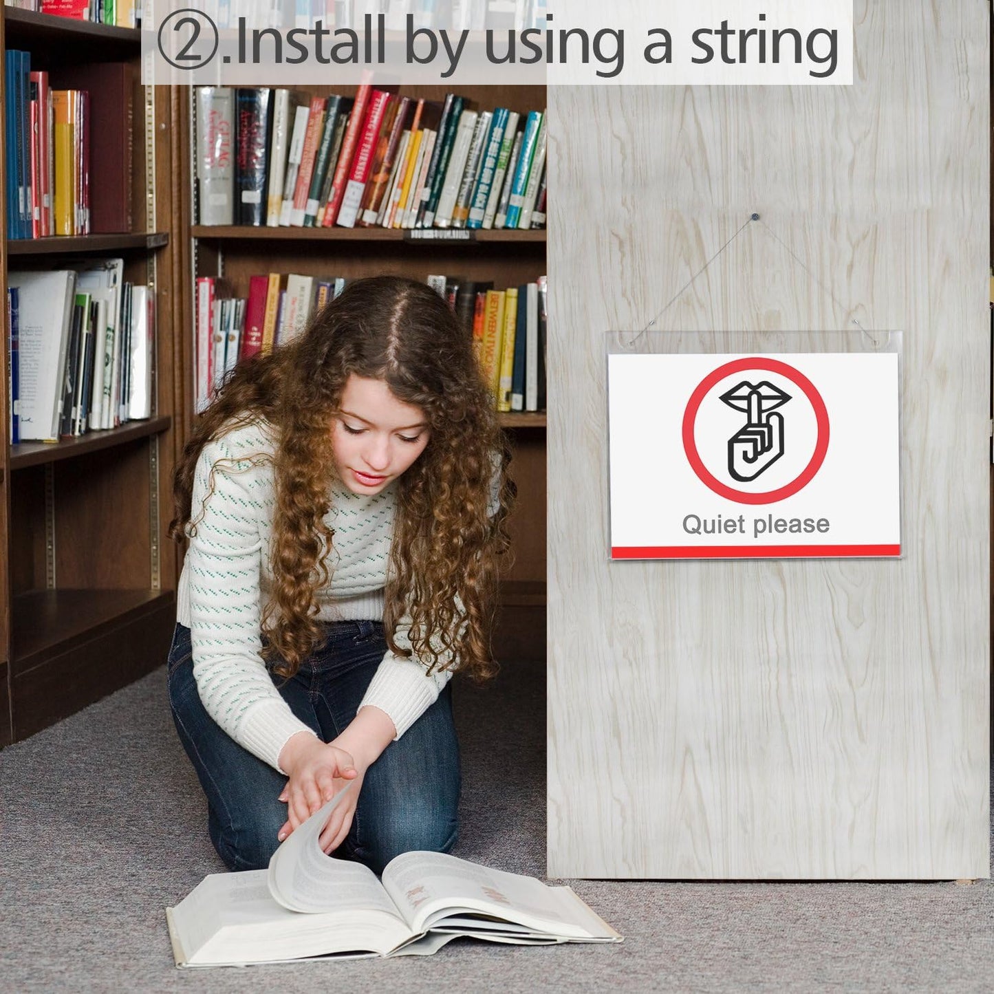 NIUBEE 20-Packs Acrylic Wall Mount Sign Holder 8.5 x 11, Clear Ad Frames for Papers.