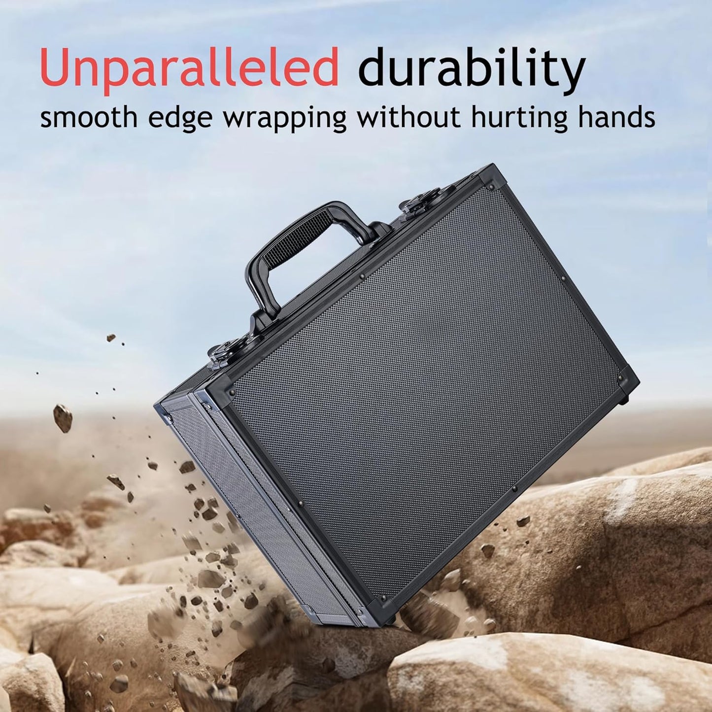 Premium Toploader Storage Box With Card Dividers For 3 X 4 Rigid Cards Holds 530+ 35pt Toploaders Trading Card Storage Box Suitable For TCG And Magnetic Card Holders, Black, K00SBa3