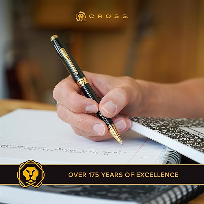 Cross Coventry Black Lacquer with Gold-Tone Ballpoint Pen