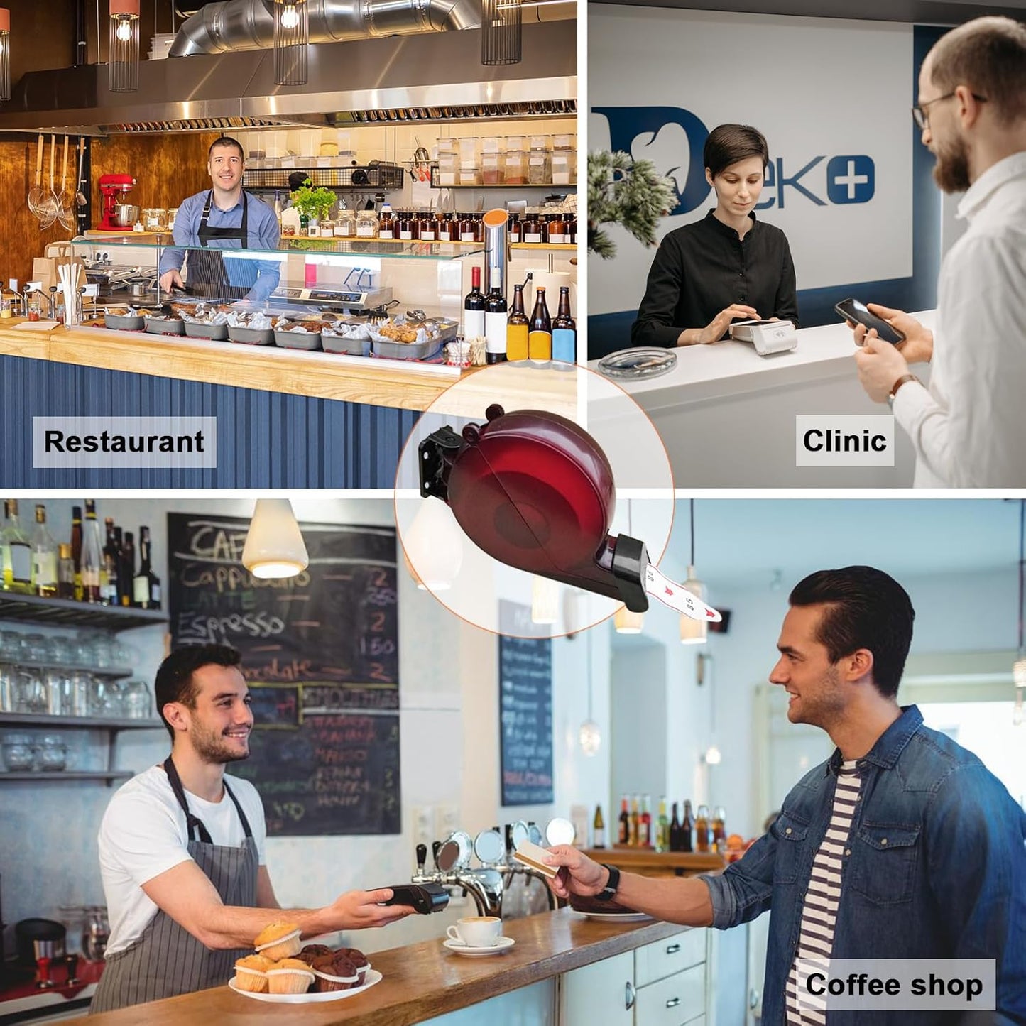 Ticket Dispenser Take a Number System Number Dispenser with 1 Ticket Roll 2 Digit Queue Tickets 20 Groups Ticket Number from 00-99 (2 Digit, Purple)