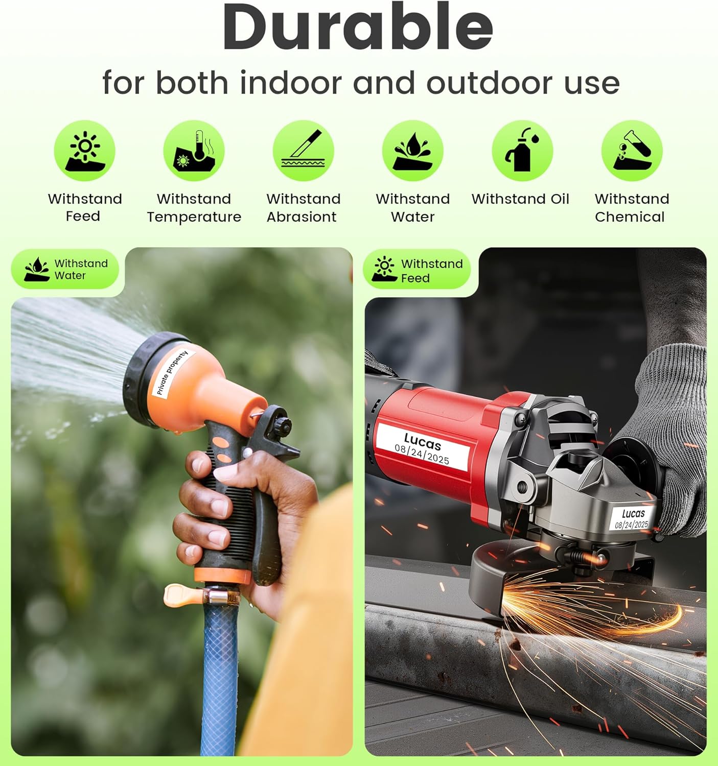 18mm 0.7 Laminated White Tape Replace for Brother Label Maker Tape TZe-241 Compatible with P-Touch TZ TZe 3/4" Black on White TZE241 for PT-D400 PTD410 PTD600 PT-D610BT Refills, Wonfoucs, 6-Pack