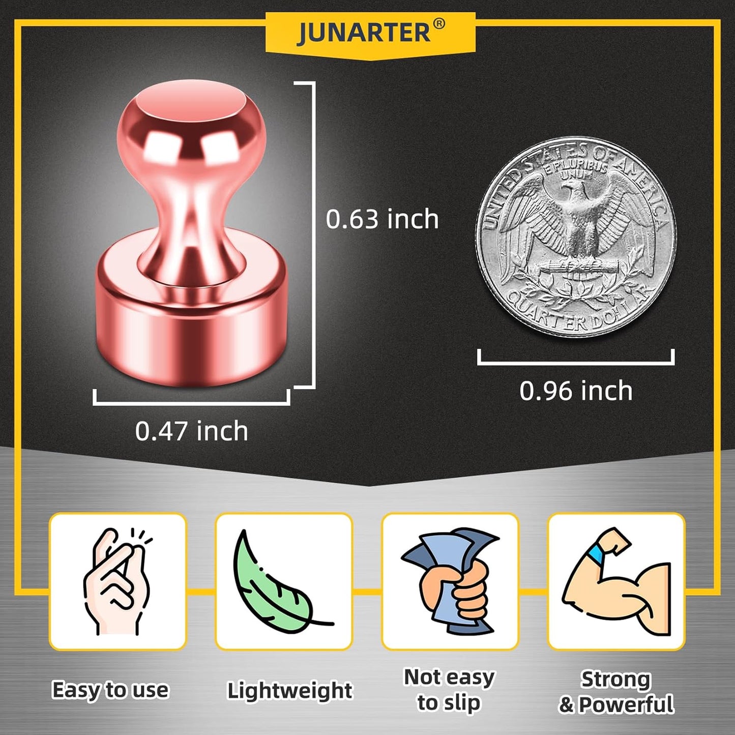 20-Pack Whiteboard and Fridge Magnets, Office and Kitchen Magnets, Push Pins Included
