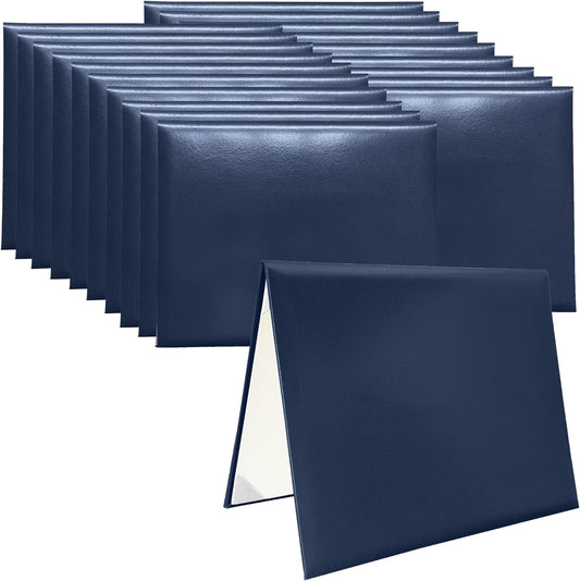 20 PCS Smooth Diploma Certificate Cover 8 1/2" x 11" Navy
