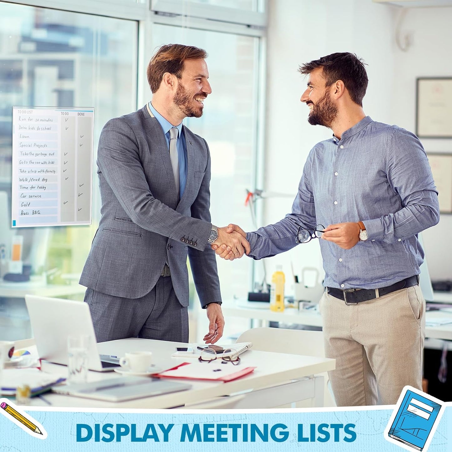 Outus Self Adhesive Shop Ticket Holders Clear Plastic Sleeves Adhesive Pockets Work Order Job Ticket Holders for Home Office Posting Signs (11 x 17 Inch,30 Pcs)