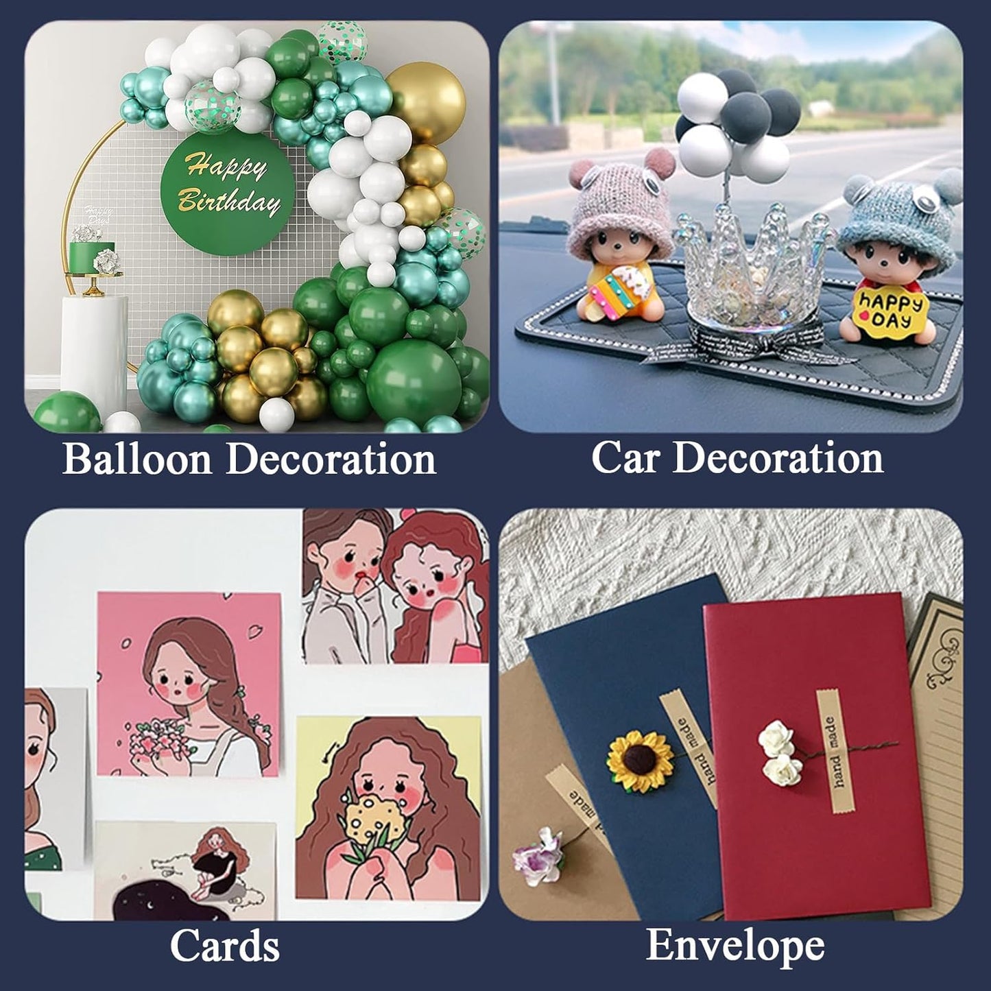 Adhesive Stick dots Two-Sided Sided Mounting Putty Stick Tack for Wall Hanging Crafts Balloons Festival Party Decorations,Clean Removable(0.31"*0.53"-300)