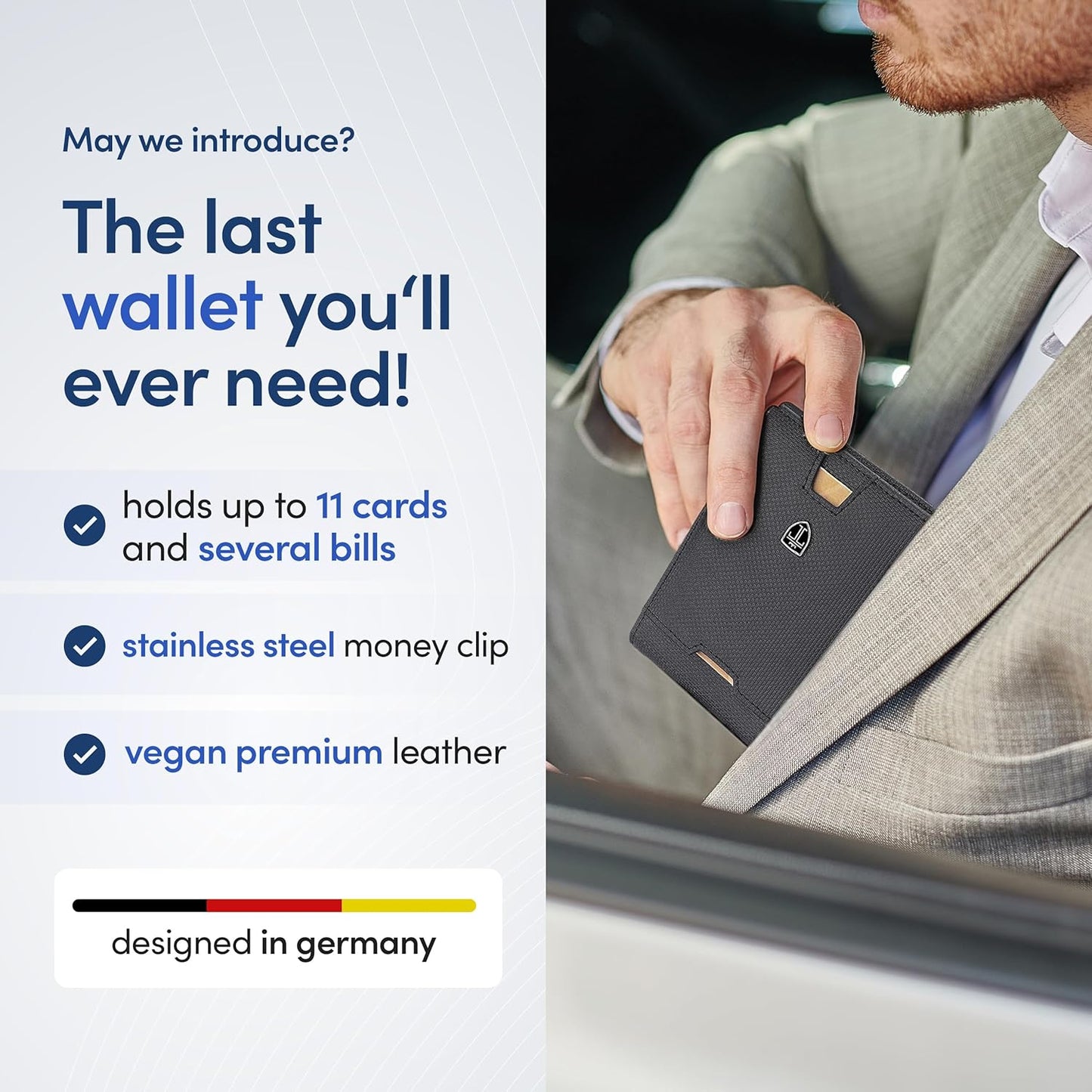 TRAVANDO Mens Wallet with Money Clip AUSTIN RFID Blocking Bifold Credit Card Holder for Men with Gift Box