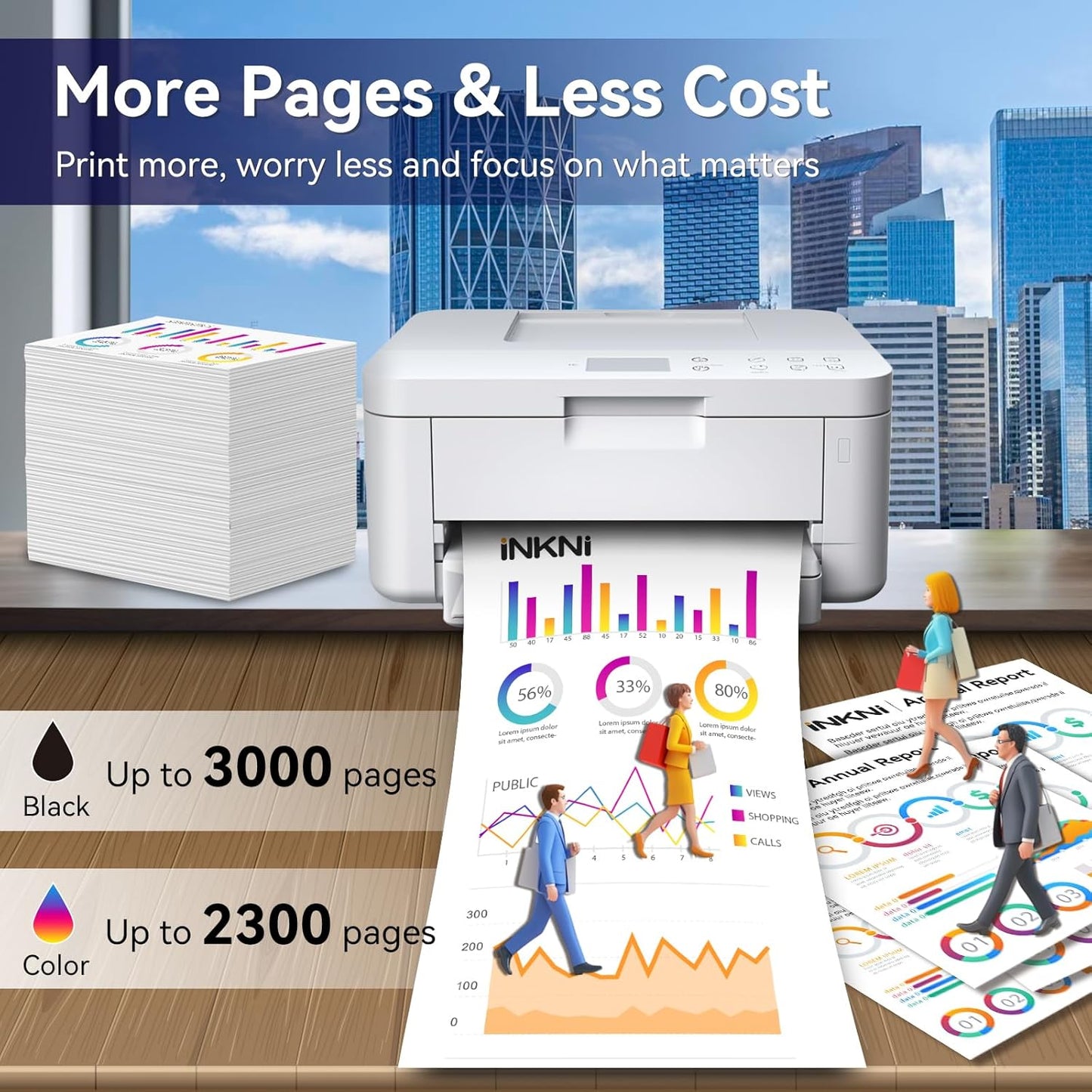 TN227 high yield toner cartridge 4 pack(with chip) Compatible Replacement for brother tn227 tn227bk tn223 tn-227 tn-227bk toner for HL-L3270CDW MFC-L3770CDW MFC-L3710CW HL-L3290CDW MFC-L3750CDW Prints