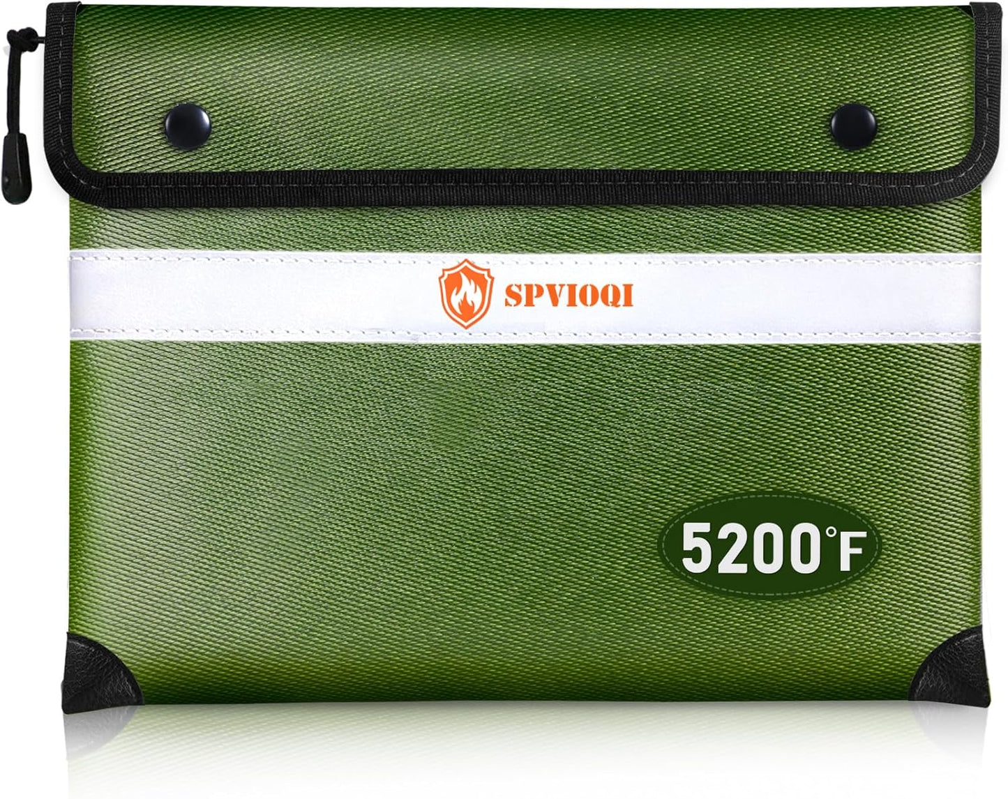 Upgraded 5200°F Fireproof Document Bag - Heat Insulated, Fireproof Safe Pouch with Zipper, 8 Layers of Functional Materials, Fireproof Money Bag for Cash/Documents/Valuables, Water Resistant Fire Bag