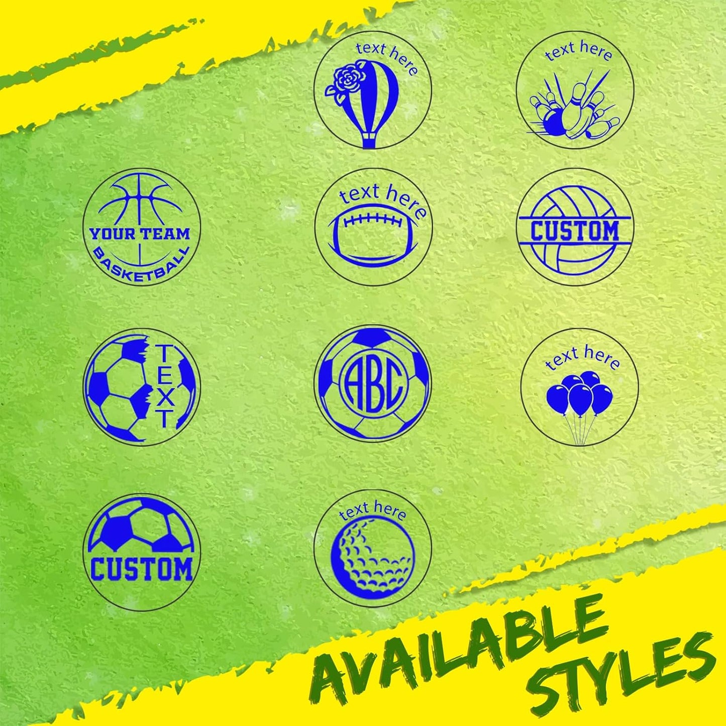 Custom Loyalty Card Personalized Self-Inking Stamp for Business, Reward, Food - Small Round Rubber