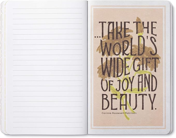 Compendium Softcover Journal - Every day is a beautiful day. – A Write Now Journal with 128 Lined Pages, 5″W x 8″H