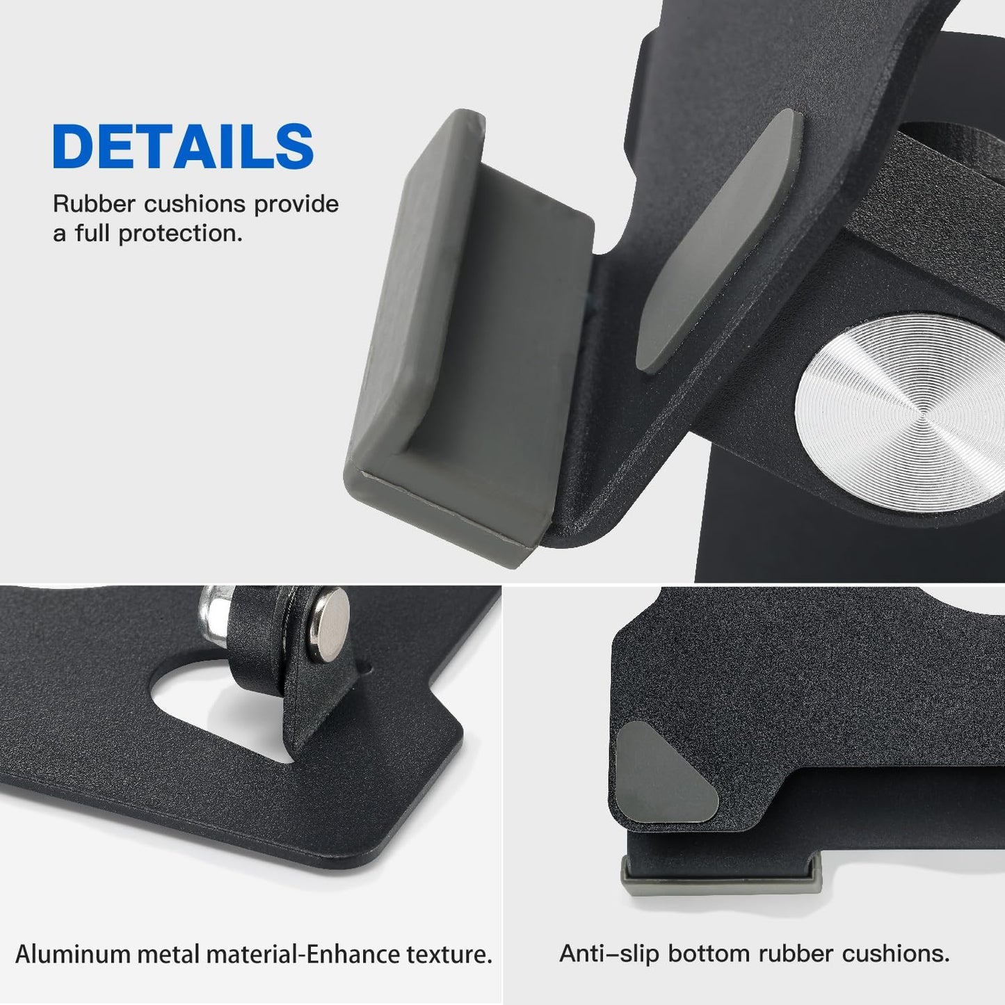 KABCON Tablet Stand,Tablet Holder for iPad,Adjustable Portable Multi Angle Desktop Stand Compatible with iPad Pro 9.7 10.5 12.9 Air Mini 1-4,Galaxy Tabs,Surface Pro Tablets,Kindle,E-Reader,Nexus