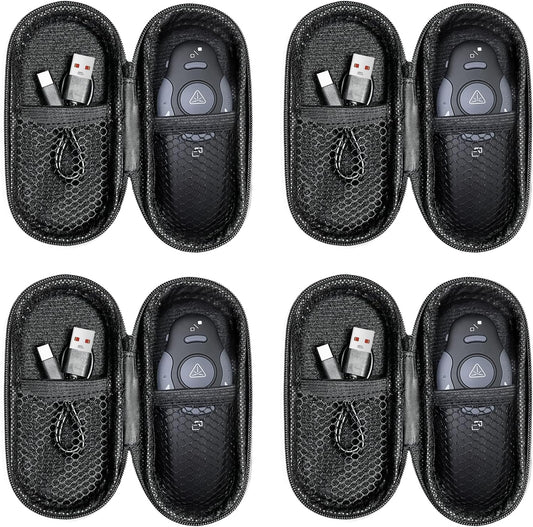 [4 Units] Presentation Clicker with 4 Cases: PowerPoint Wireless Presenter Remote USB Type C Rechargeable Red Laser Pointer Clickers Computer Project Mac PPT Slideshow Google Slide Advancer