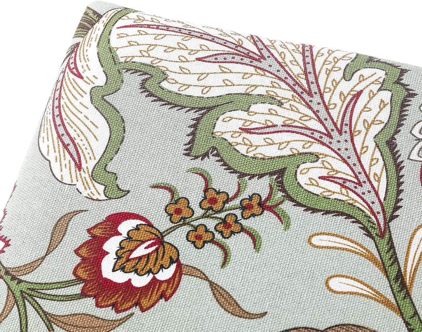 Joveco Small Foot Rest Stool Ottoman, 15" Fabric Square Footstool Upholstered Footrest for Chair, Under Desk, Office, Living Room, Boho Floral