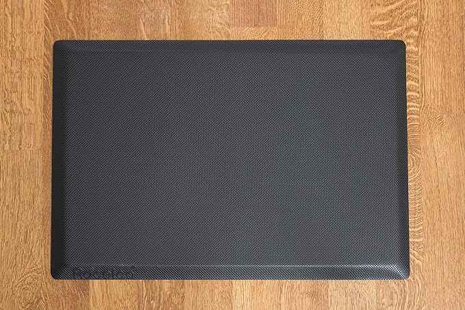 Rocelco 40" Large Height Adjustable Standing Desk Converter with Anti Fatigue Mat BUNDLE - Quick Sit Stand Up Computer Workstation Riser - Retractable Keyboard Tray - White (R DADRW-40-MAFM)