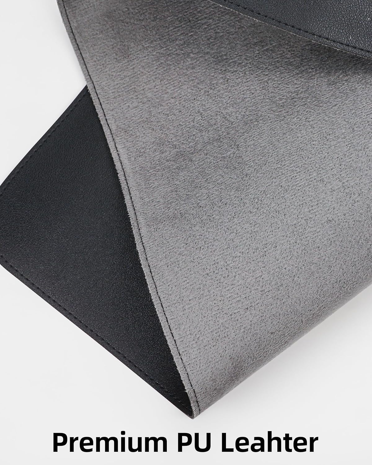 Leather Desk Pad Protector,Office Desk Mat,Large Mouse Pad, Non-Slip PU Leather Desk Blotter,Desk Pad,Waterproof Desk Writing Pad for Office and Home (Black,31.5" x 15.7")