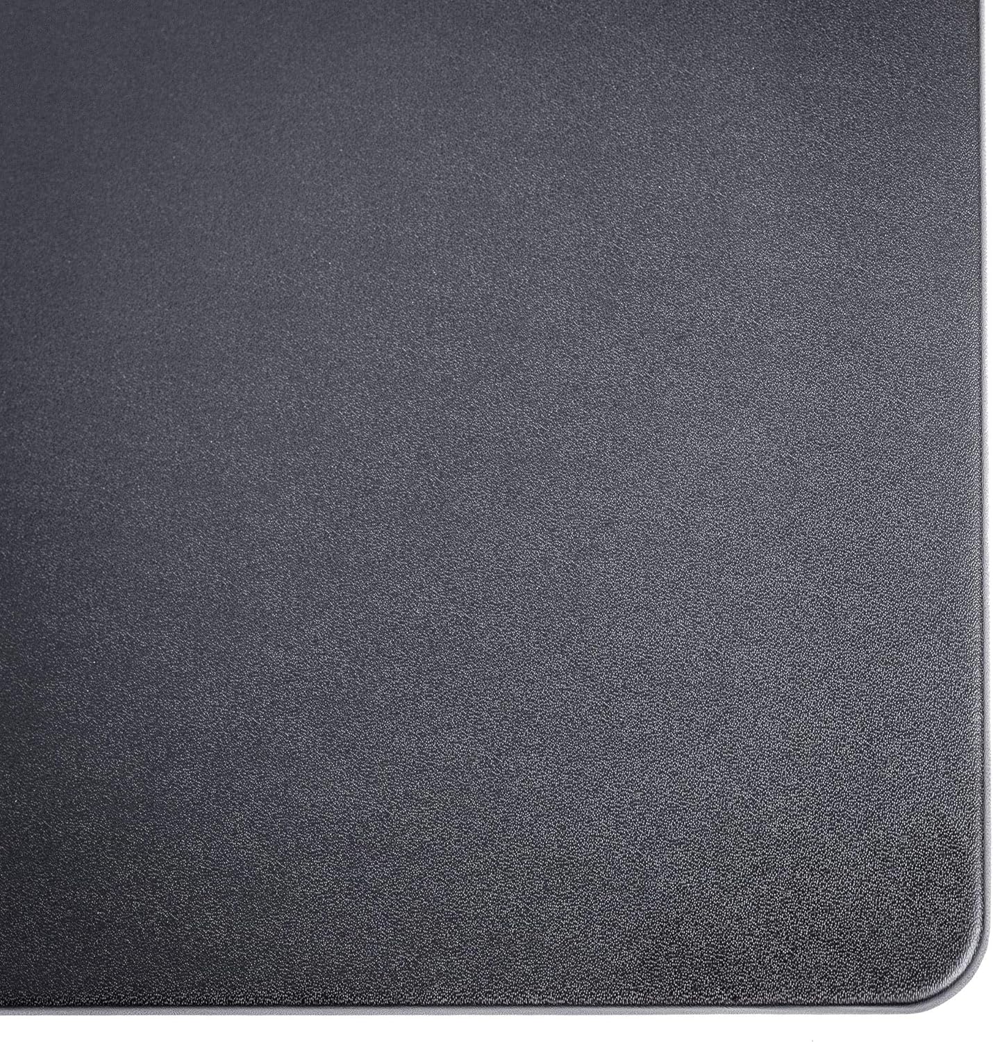 Dacasso Leatherette Desk Mat Without Rails - Luxury Leather Desk Blotter for Writing - Executive Desk Surface Protector - (Black, 30 x 19)