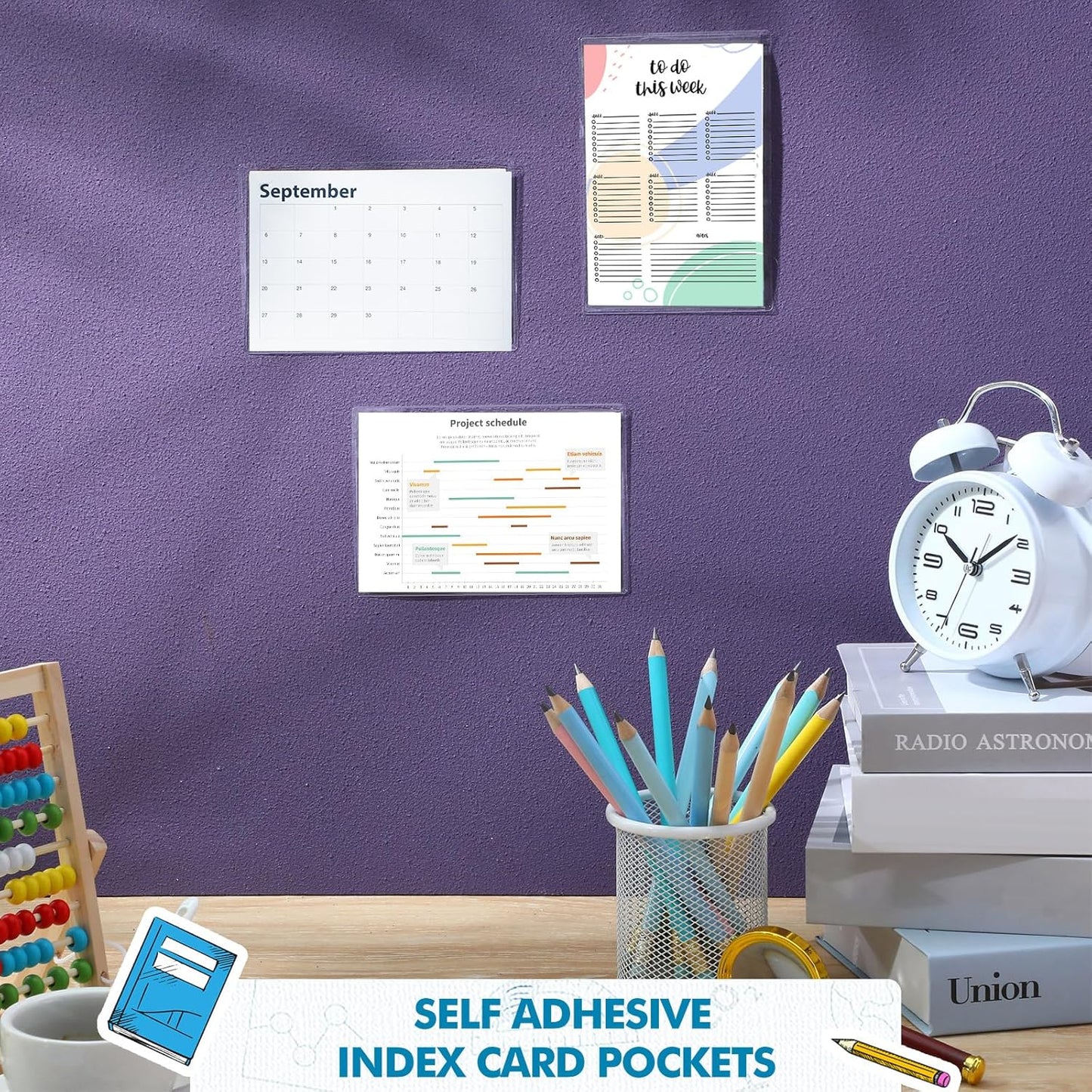 Outus Self Adhesive Shop Ticket Holders Clear Plastic Sleeves Adhesive Pockets Work Order Job Ticket Holders for Home Office Posting Signs(6 x 4 Inch,120 Pcs)