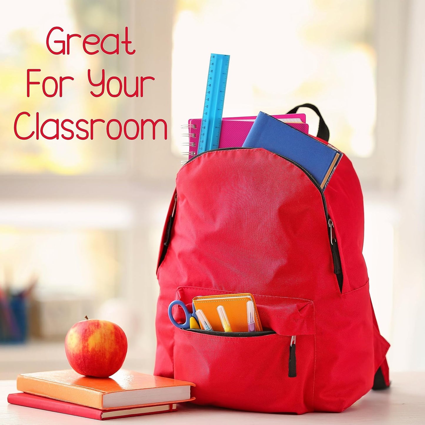 Rulers Bulk for Classroom (144 Bulk Pack) Plastic Ruler 12 Inch, Ruler with Centimeters and Inches, Rulers Bulk for Classroom, Bulk School Supplies Wholesale, Assorted Colors, (144 Pack Bulk)