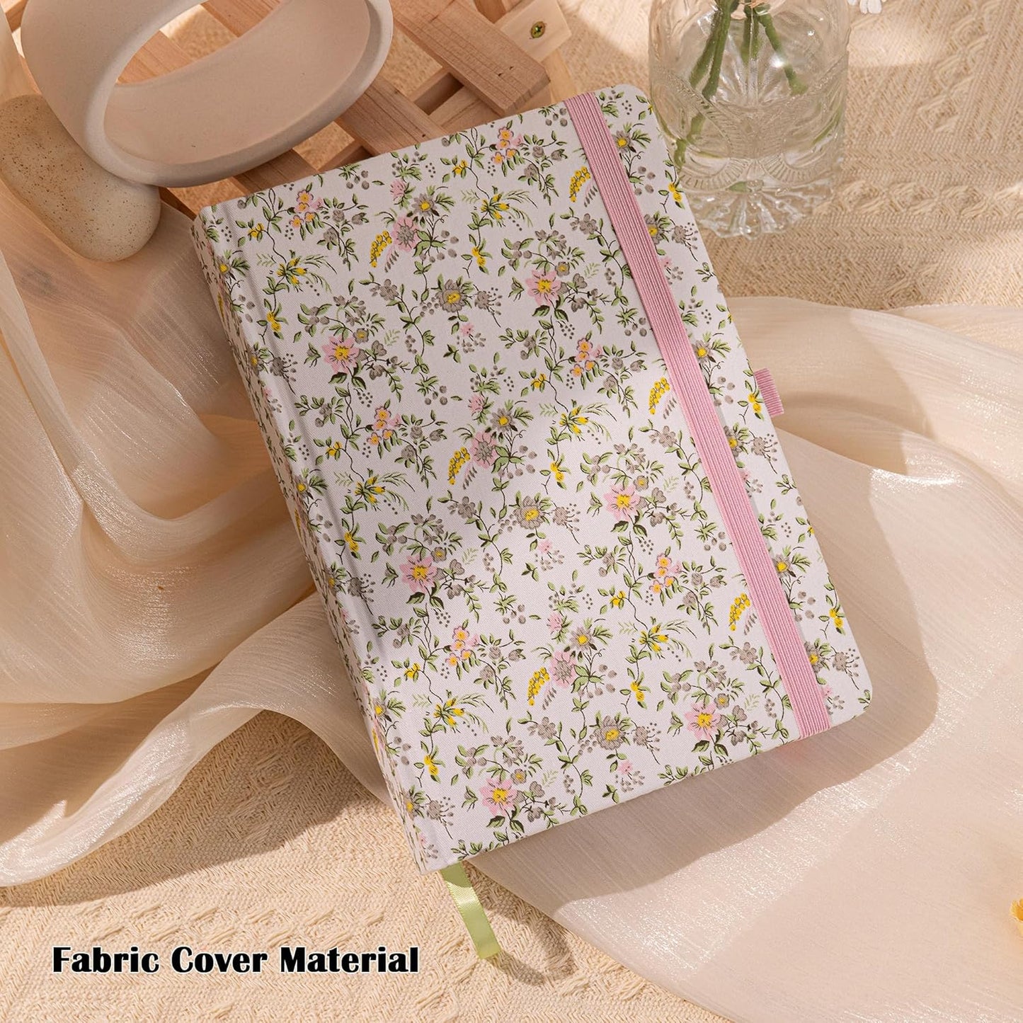 TIEFOSSI Lined Journal Notebook for Women, A5 College Ruled Notebook for Writing, 316 Numbered Pages Thick Paper, Daily Journal, for Work Home School, Note Taking, Business, 8.4 X 5.8 In