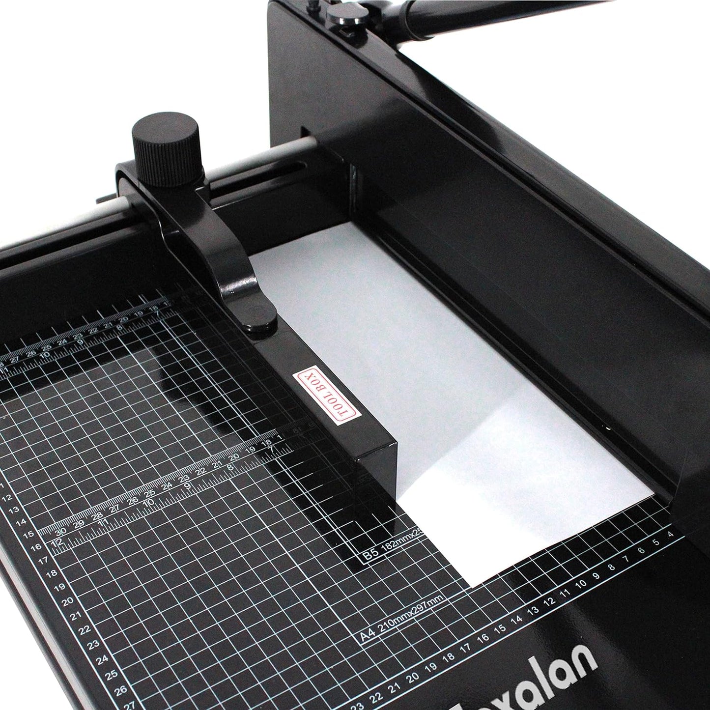 TEXALAN(R) Heavy Duty Guillotine Paper Cutter Black 400 Sheets Stack Paper Trimmer (A3-17'' Paper Cutter)