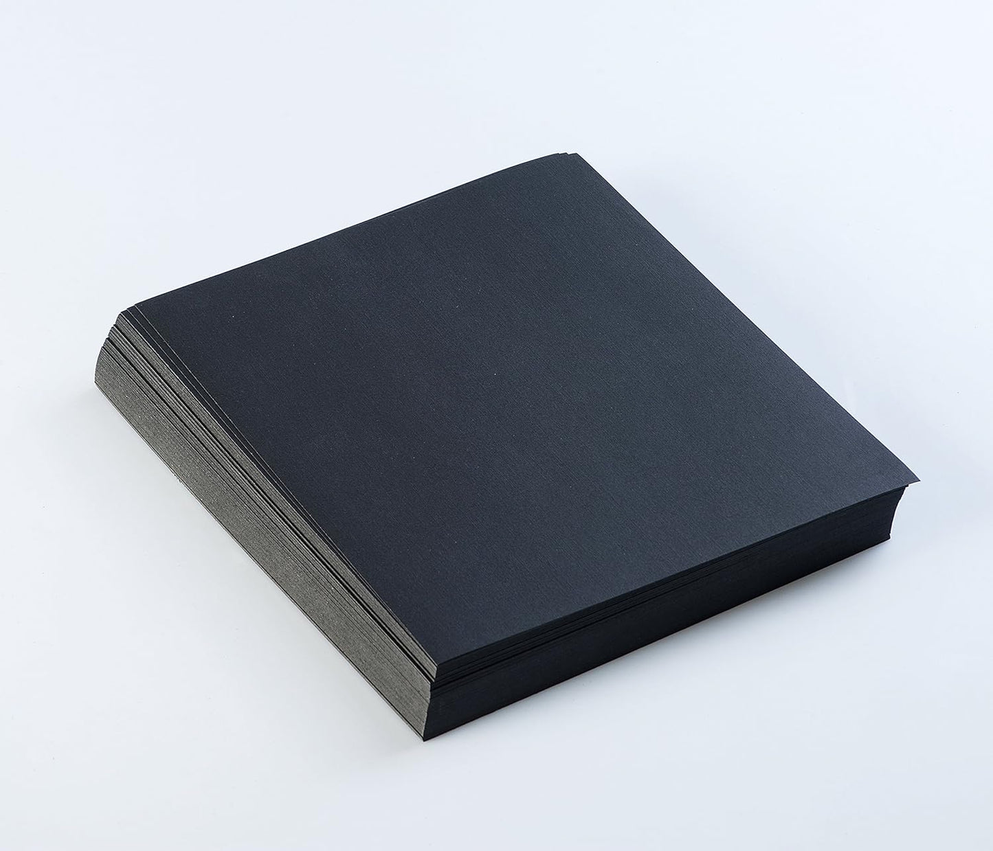 BNC Letter Size Linen Texture Paper Presentation Covers Black Color, Pack of 100