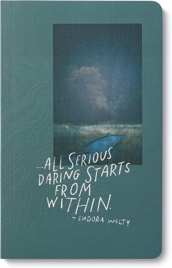 Compendium Softcover Journal - All serious daring starts from within. – A Write Now Journal with 128 Lined Pages, 5″W x 8″H